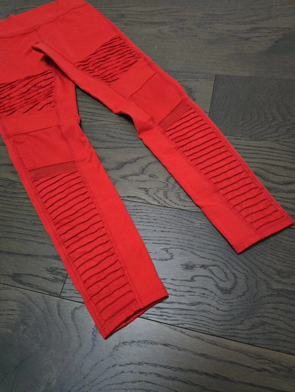 Alo High Waist Moto Legging in Scarlet Red